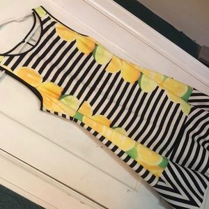 ELLE preppy dress with lemon print